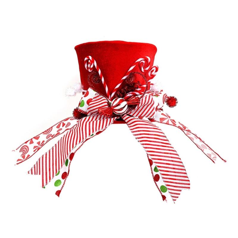 Folding Christmas Tree Top With Big Bowknot Embellishments for Indoor and Outdoor Winter Holiday Party Centerpieces