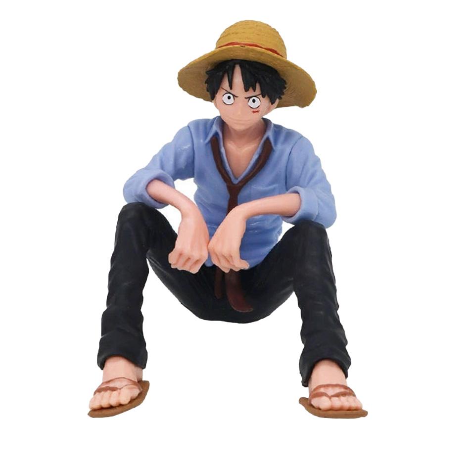 

Anime One Piece Luffy Figure Sitting Position Action Figure PVC Model Collection Figurine Doll Toy For Birthday Christmas Gift