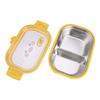 Grazioso Contenitore Pranzo in Acciaio Inossidabile con Anatra 2 Scomparti Design Ermetico Perfetto per i Pasti dei Bambini Ovunque