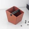 New ABS Coffee Knock Box 800ml Bevel Connection Espresso Dump Bin Anti Slip Square Coffee Grounds Bucket Home