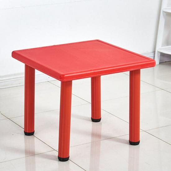 Adjustable Children's Plastic Square Table for Study & Dining