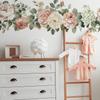 Rose Flower Leaves Combination Bedroom Living Room Home Background Wall Decoration Wall Stickers