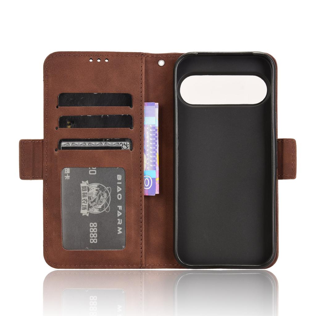 For Google Pixel 9 Pro/Pixel 9 Case Wallet Card Slots PU Leather+TPU Full Protection Phone Cover