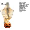 Decorative Festive Lighting Swirling Ghost Pumpkin Yard Lamp, Halloween Glowing Spooky Decor with Solar Powered Alternative Design, Outdoor
