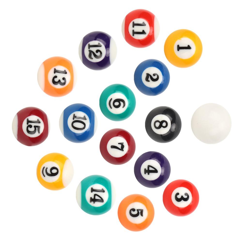 16 Stück 2,5 cm Mini Billardkugel Mini Poolkugel Billardkugel Set Kinderspielzeug