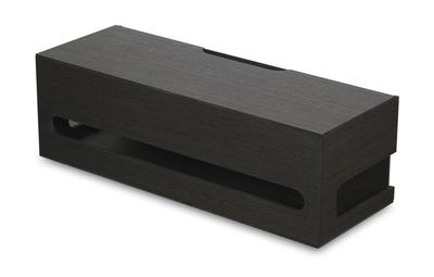 TATSU-CRAFT Bosk Caixa de Cabos Basca, Grande, Preto, Preto, Armazenamento de Régua de Alimentação, Organização de Fios, Design Simples, Economia de Espaço no Escritório, Armazenamento Organizado,