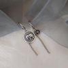 Korean Asymmetrical Vintage Elephant Earrings: S925 Hip Hop Ear Cuffs & Small Studs for Women