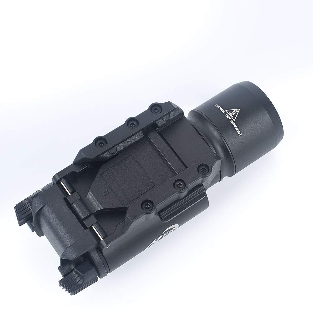 WADSN Surefire X300 Weapon Light Tactical Light Surefire Flashlight 400 Lumens Airsoft Handgun Light (Black)