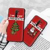 Black Case for Xiaomi Redmi 13C Note 9 iPhone XR 7 8 14 15 11 12 13 X XS Pro Max Samsung A25 S23 S24 FE Ultra Plus Christmas Elements