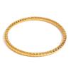 Retro Style 18K Gold Stainless Steel Hammered Texture Bangle Jewelry