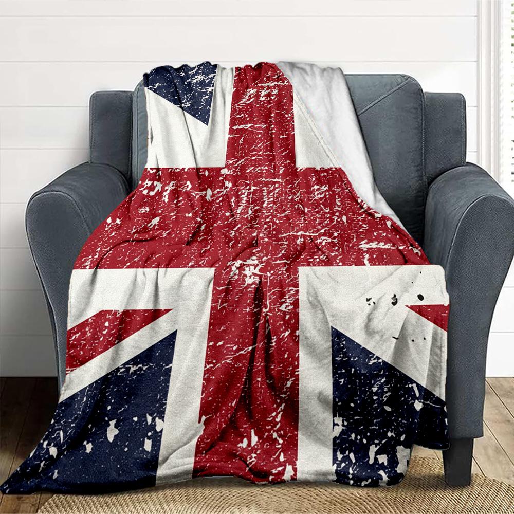 Union Jack Flannel Blanket Throw Blanket Soft Warm Sofa Bed Camping home Decor Unique Christmas Gift C9261028