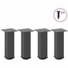 VidaXL Pieds de table basse 4 pièces Anthracite 42-44 cm Acier 4012466