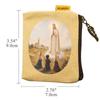 Cotton Canvas Catholic Rosary Storage Pouch Fatima Rosary Carrier Practical Jewelry Pouch  Prayer