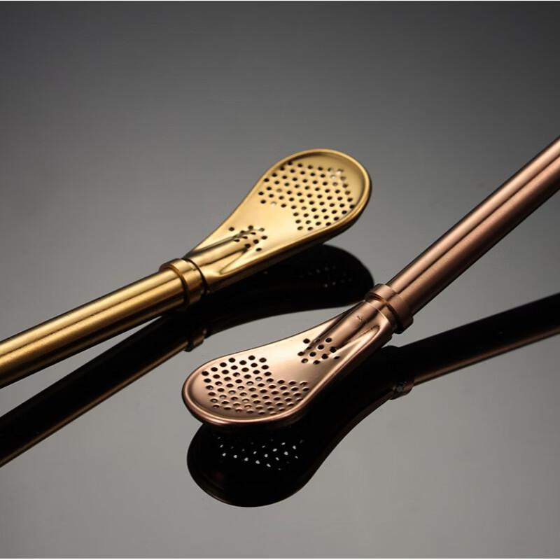Qianxing 304 Stainless Steel Filter Straw Spoon