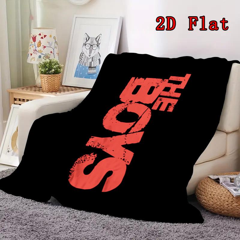 The Boys 2D Flat Pattern Flannel Blanket High Quality All Seasons Warmth and Comfort Perfect for Christmas Gifts.