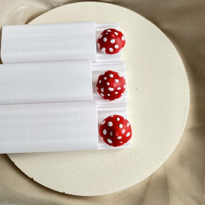 DIY Mushroom Shaped Bead Tool Creative Pendant Cradts Tool For Clay Earrings And Necklace Charm Creation