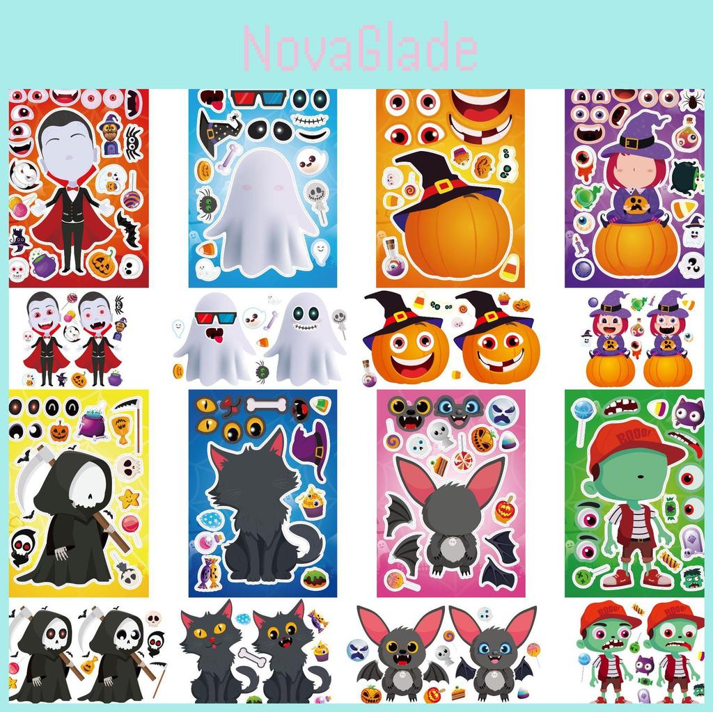 Adorable Cartoon Halloween Stickers For Kids Engaging Interactive Family Fun