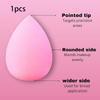 5-Pack Teardrop Makeup Sponges - Holiday Glam Kit for Flawless Foundation Blending & Photo-Ready Finish Reusable Cotton Pads