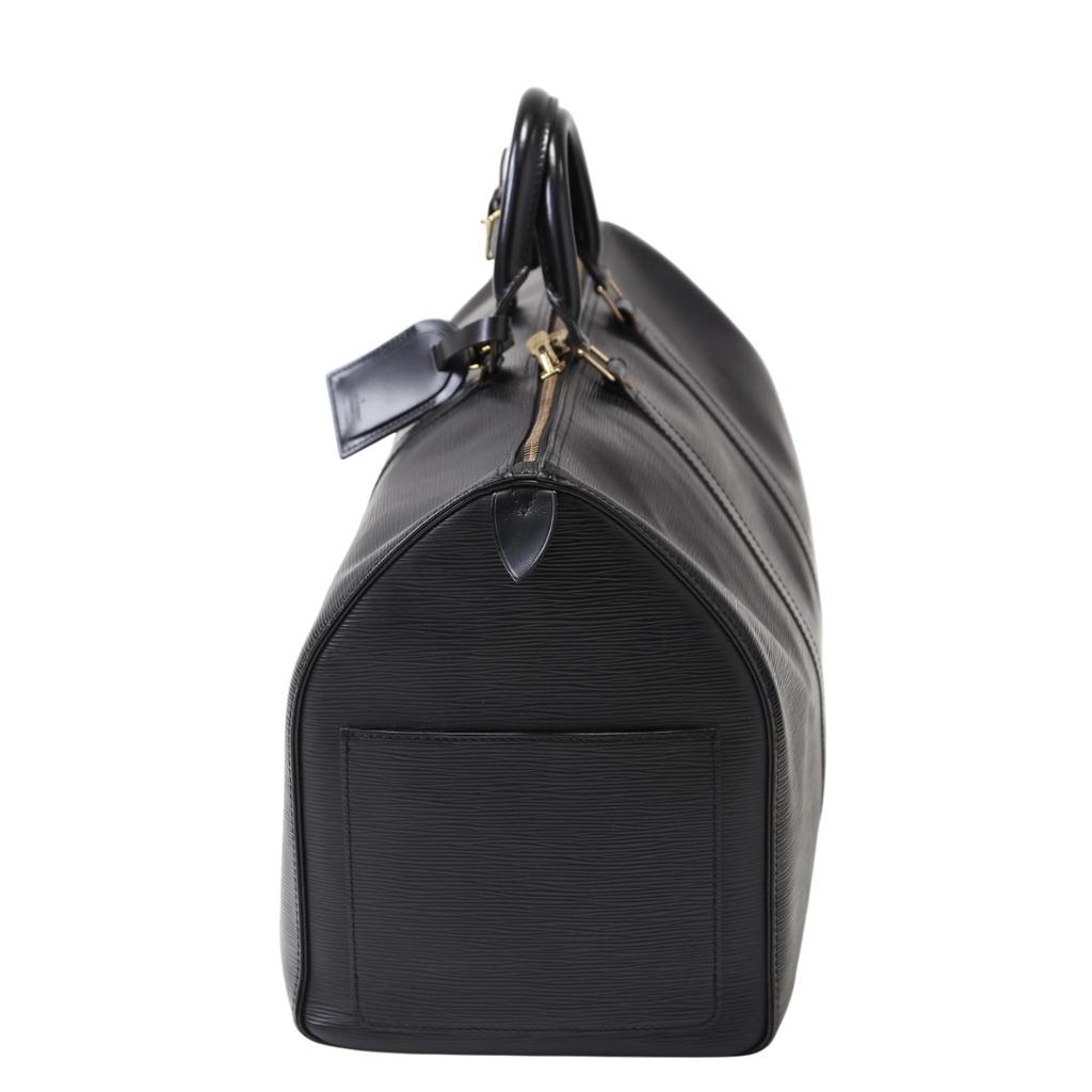 LOUIS VUITTON Epi Kiepol 50 Boston bag Epi Leather black unisex M42962 Used