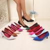 2026 Spring Red Lining Pointed Toe Women's High Heel Pumps - Sexy, Versatile, for Work or Commute