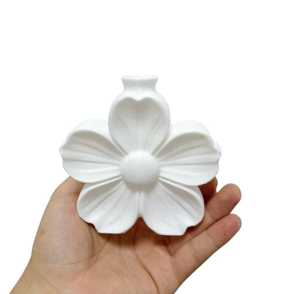 3D Printed Flower Vase Plastic Decorative Flower Container Sakura Petal Design Floral Arrangement Gift Flower Arrangement Bottle
