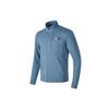 Solid Color Casual Stand Collar Running Long Sleeve Jacket Men Jackets Copenhagen-Blue P423M097-0378