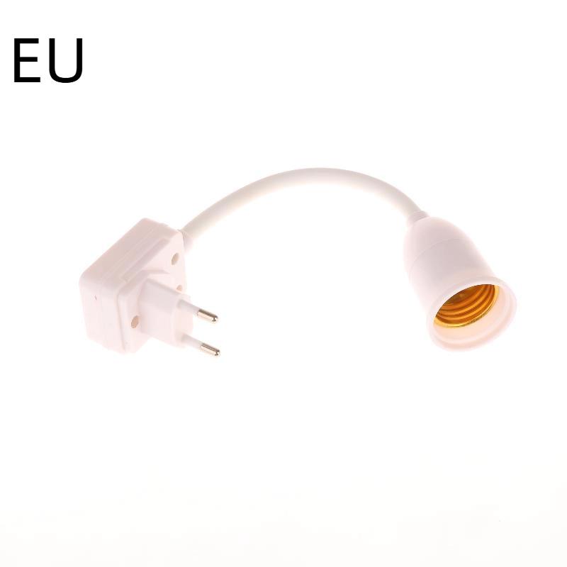 1Pc Us Plug To E27 Lamp Base Conversion Led Light Wall Flexible Lamp Holder Converter With Switch Led Head Bulb Socket
