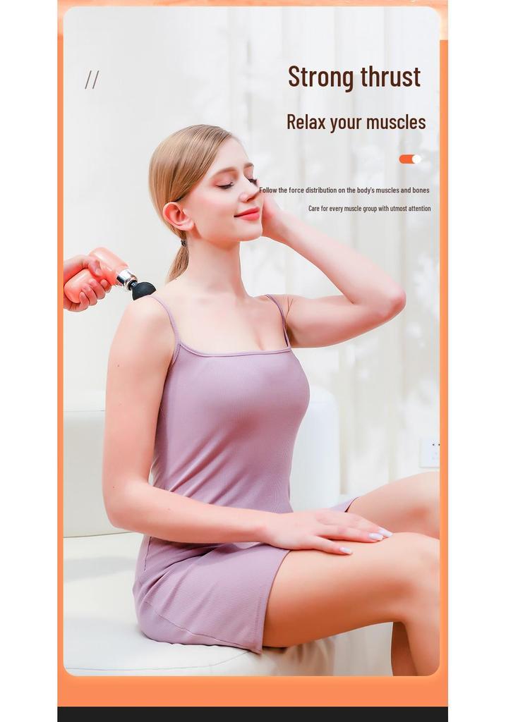 MINI USB Muscle Relaxation Massage Gun - Silent Vibration Fitness Equipment