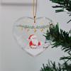 1pc-Christmas Tree Decorations - Transparent Double Sided Mini Decorations | Creative Christmas Decorations, Creative Pendants