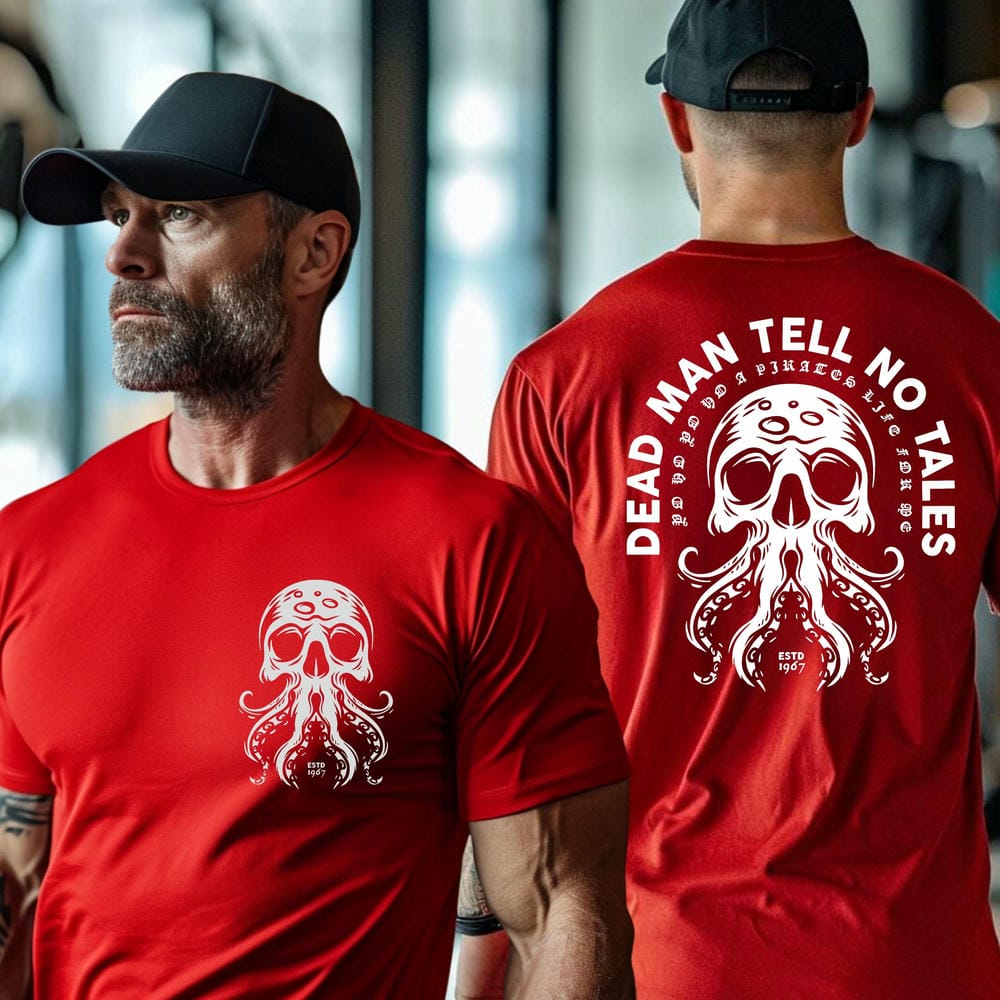 Винтажная футболка Пираты Карибского моря Мертвецы не рассказывают сказки Хлопок Унисекс Y2K Свободные пуловеры Смешная осенняя футболка Уличная одежда S