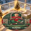 Tapis rond personnalisé avec impression Cristiano Ronaldo, Tapis décoratif polyvalent pour la maison, pour salle de jeux, appartement, balcon, entrée, couloir Cadeau
