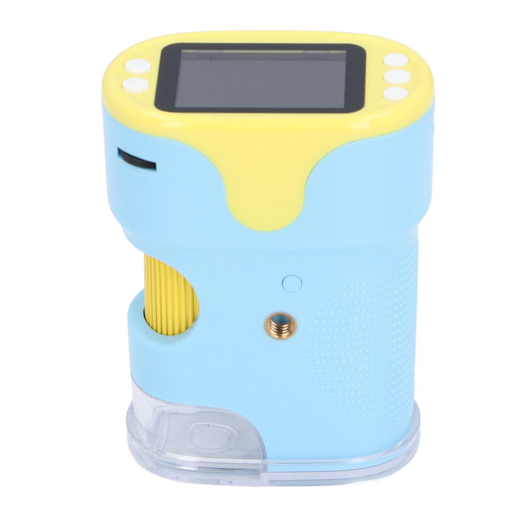 1000X Handheld Microscope 2 Inch Color Screen Kids Portable Digital Microscope with FHD 10MP Photo Video Fill Light 6 Sample Slides