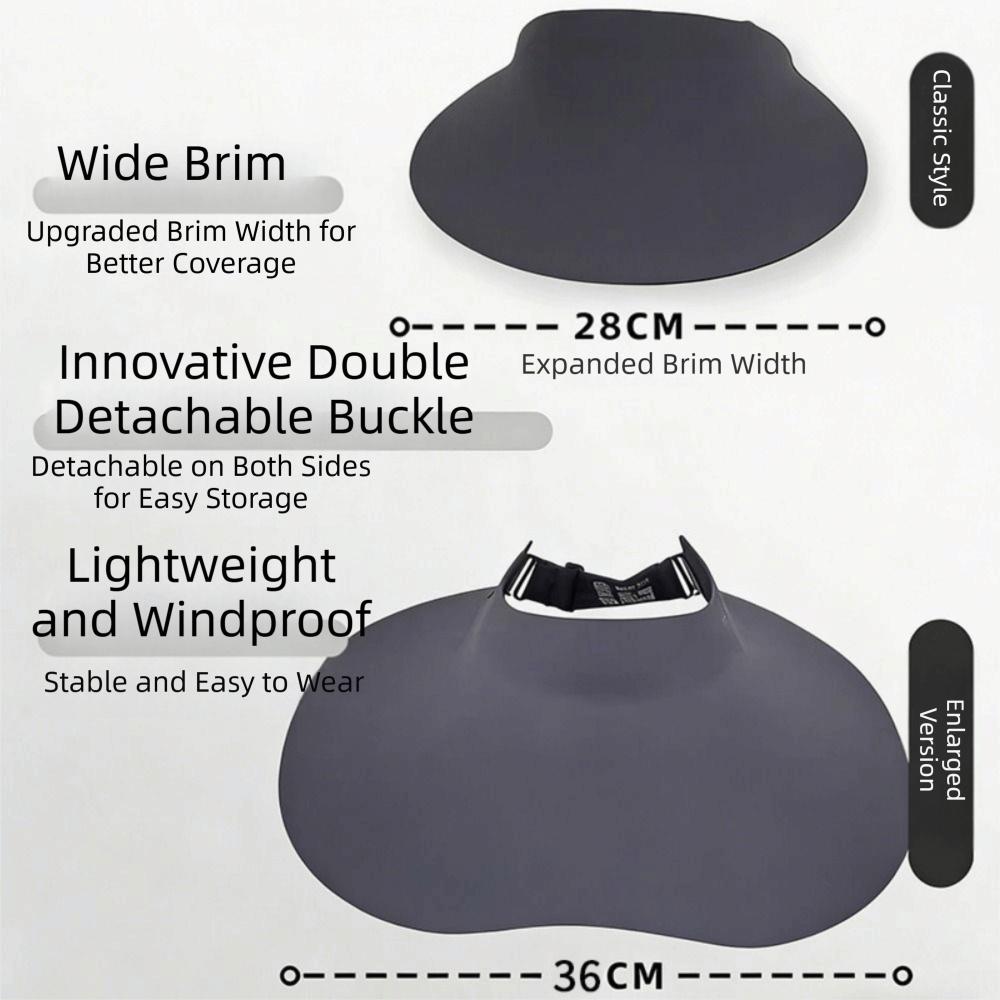 Widen Brim Visor Cap Sunshade Sun Cap High Quality Sun Top Hat Outdoor Sport