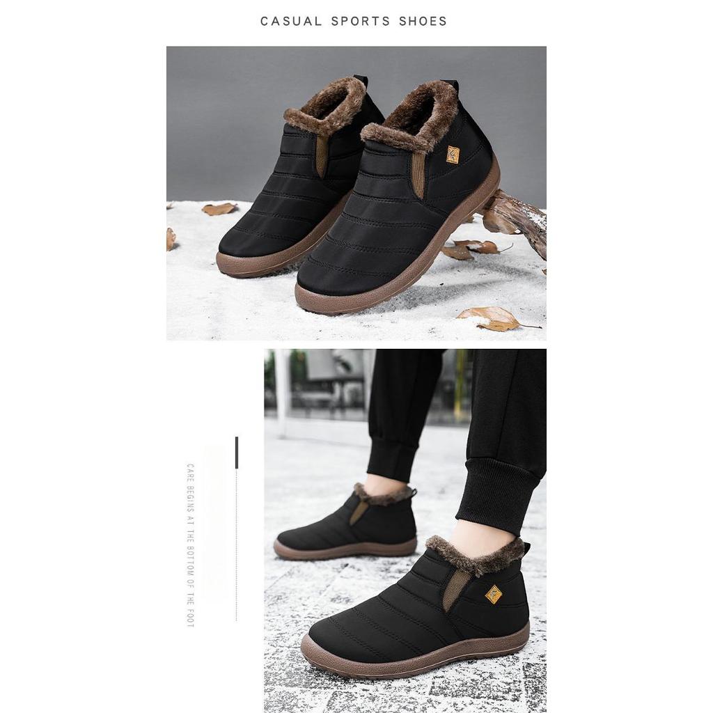 Cotton Boots, Snow Boots, Oversized Warm Boots with Thick Fleece Cotton Boots, High Top Cold Resistant Boots