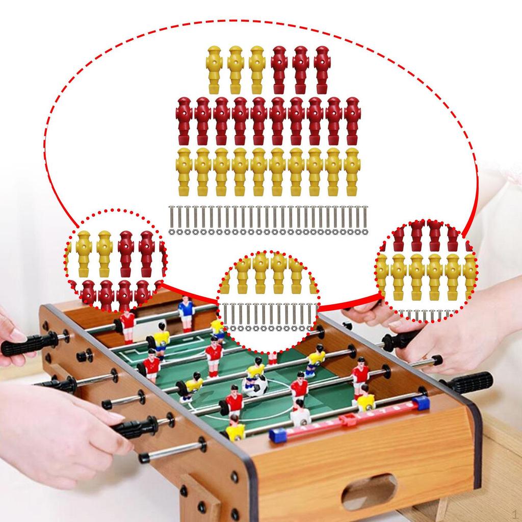 26 stycken bordsfotbollsfigurer för fotbollsspelsdelar