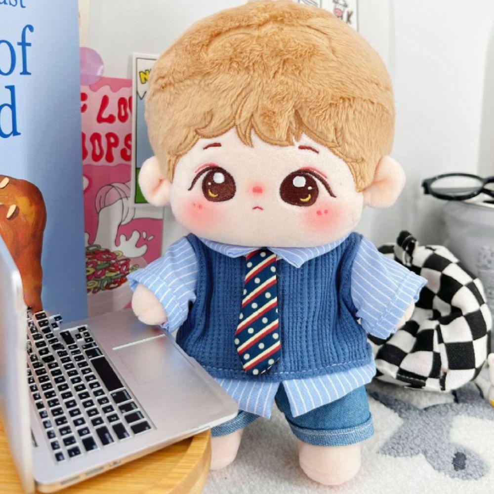 1 set School Uniform 20cm Cotton Doll Clothes Sweater Vest Plush Doll Clothes  Doll Accessories