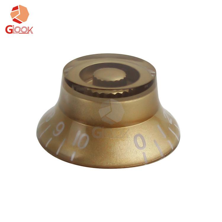 

Transparent EPI Bass Volume and Tone Flying Saucer Knob Set for Guitars