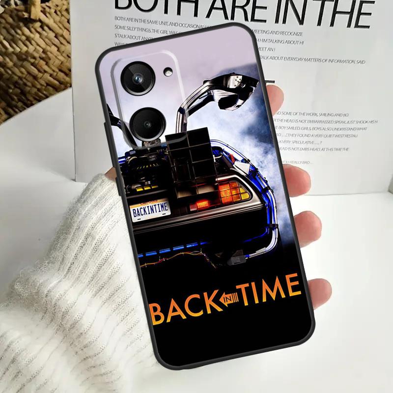 Back To The Future Time Machine For Realme 12 Pro Plus 11 10 9 C67 C55 C53 C35 C33 C30 C25s C21Y C15 GT3 GT5 GT Neo 5 Case