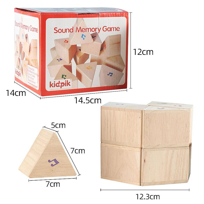 

Montessori Sound Pairing Wooden Toys Children Big Block Weight Sensory Memory Games Parish Perceptual Learning Educational Toys