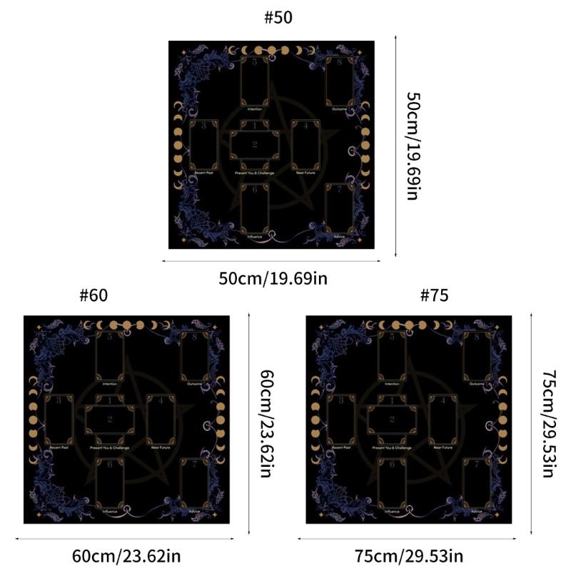 Скатертина для читання карт Астрологія Скатертина для Таро Ворожіння Скатертина для вівтарів Тканина для вівтарів Аксесуари для настільної гри для ворожінь