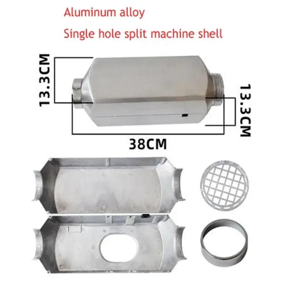 Aluminum Alloy Heating Accessories Parking Heater Shell with Single Hole and Four Hole Design for Easy Installation Single hole