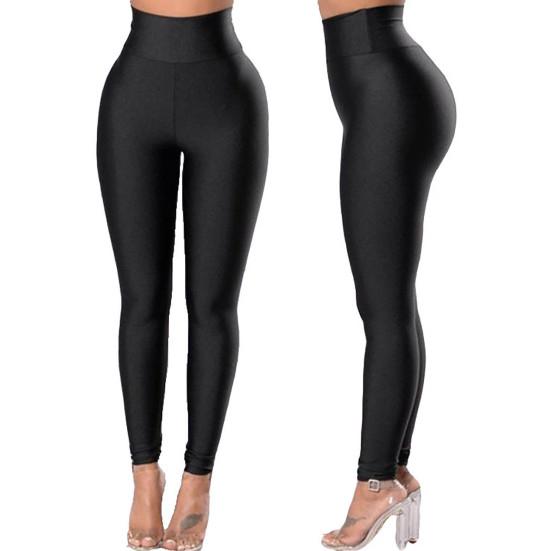 Women Yoga Pants Solid Color Hip Lift Skinny High Stretch Trousers Spring Autumn Slim Fit Seamless Running Fitness Ankle Length Leggings Gym Clothes