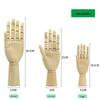 10-Inch Wooden Articulated Hand Figure for Home Décor and Sketching