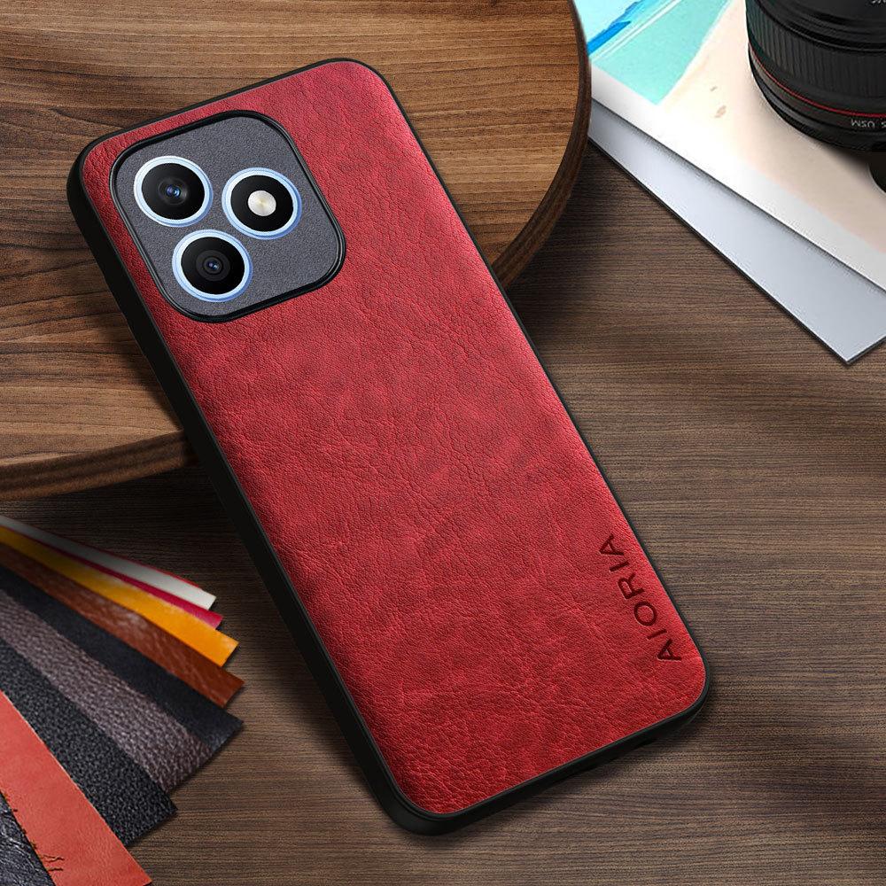 Luxury PU Leather Case for Honor X6D X7D X8D X9D  Business Solid Color Design Phone Cover Soft TPU&Hard PC