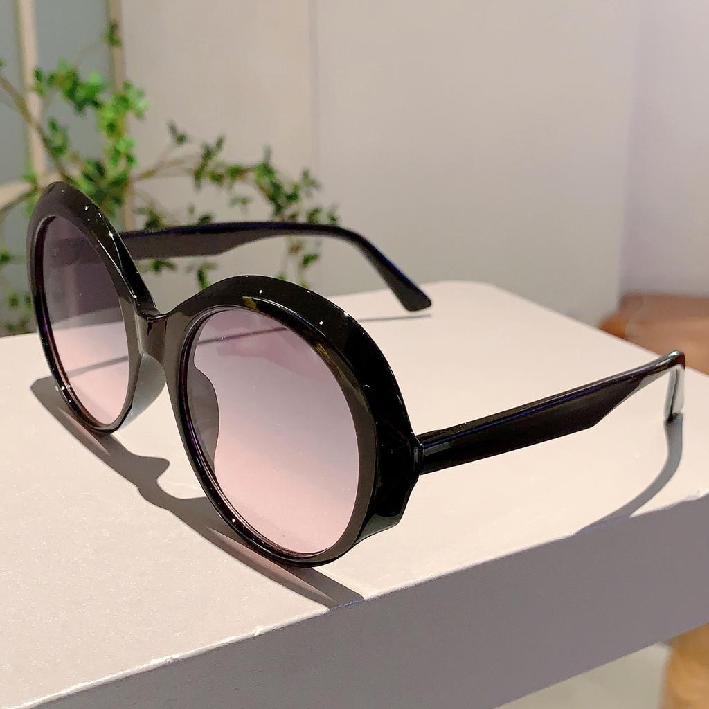 Vintage Round Sunglasses Women Fashion Gradient Multicolor Outdoor Shades Ins Trendy Stylish Brand Design Sun Glasses