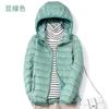Giacca leggera in piuma da donna corta con cappuccio autunno e inverno nuova piuma d'anatra bianca giacca slim e leggera