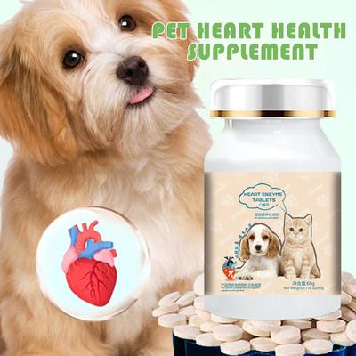 Dog Supplements 200 Pieces Dog Heart Supplements Gentle Safe Supplies Everyday Support For Pets Puppies Cats Animal Care
