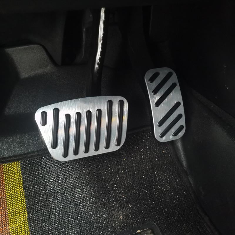 For Toyota Tundra Sequoia  2024 Car Accessories Aluminum Brake Accelerator Pedal Non-Slip Cover Non-Destructive tallation