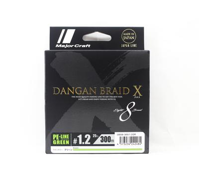 Major Craft Dangan Braid X Line X8 300m P.E 1.2 Grün DBX8-300/1.2GR (2484)