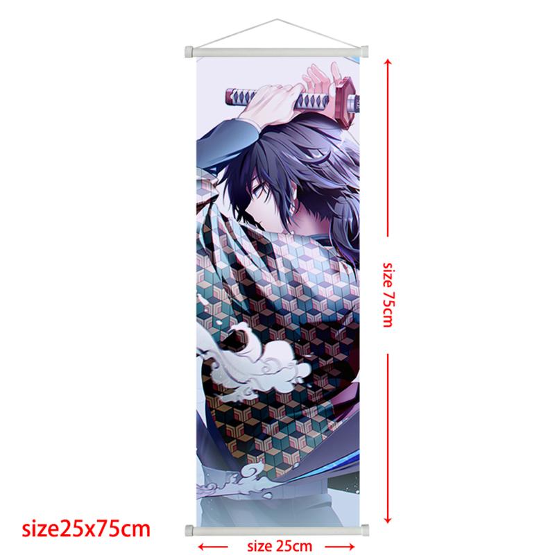 Demon Slayer Scroll Poster Rengoku Kyoujurou Heimdeko Kamado Tanjirou Wohnzimmerdekoration Hängegemälde Kindergeschenk Poster
